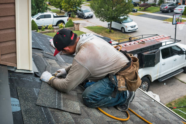 Professional Emergency Roof Repair technician working in Hawley, MN